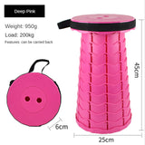 Outdoor Furniture Retractable Stool Chairs Portable Stool Lounge Folding Chair Camping Stool Foldable Convenient Fishing Chair