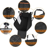 Dog Car Seat Cover Waterproof dog Carrier Car Rear Back Seat Mats Hammock Cushion Protector with Safety Belt for Dropshipping
