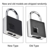 Smart Door Lock Metal Fingerprint Door Lock Padlock Stainless Steel Biometric Portable Outdoor Padlock Dustproof Waterproof Lock