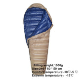 Warm Winter Mummy Down Sleeping Bag Ultra Light Outdoor Camping Travel Climbing Equipment Natural Hiking Cross Country Accessory