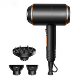 KEMEY Home Office Travel 3-speed High-power Hair Dryer Hammer Hair Dryer Large Wind Nozzle + Diffuser Nozzle Quickly Dry Hair
