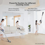 MOOSOO X6 Cordless Stick Vacuum Cleaner 12KPa Suction 120W 2200mAh 1.3L 4 in 1 Handheld Cleaner for Hard Floor Carpet Pet Hair