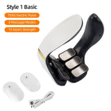 6-Zone Neck Massager With Control Remote 15 Levels Strength Kneading Vertebra Muscle Hammer TENS Electric pulse Heating Therapy