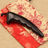 Free Shipping Black Buffalo Horn Point Massage Foot Massage Muscle-Poking Stick Back Scratcher Eye Pull Tendons