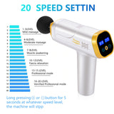 LCD Display Massage Gun Deep Muscle Massager Muscle Pain Body Neck Massage Exercising Relaxation Slimming Shaping Pain Relief