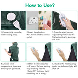 Body Shawl Heating Massage Pad Infrared Muscle Relieve Pain Health Care for Shoulder Back Legs Massager Car/Home Relaxation