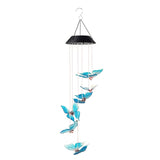 Butterfly LED Colour Changing Solar Wind Chimes Light,Outdoors Garden Tree Terrace Hanging Garden Light Home Decoration