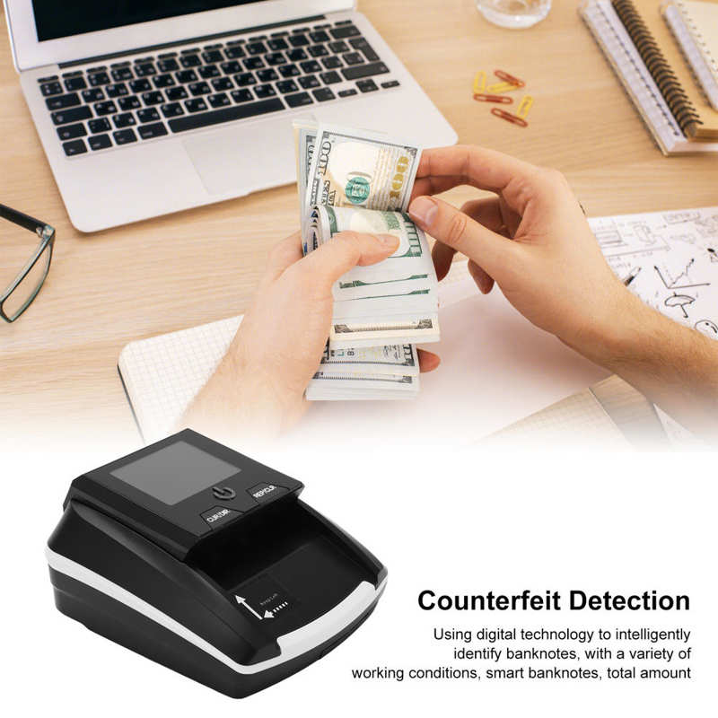 Bank Note Checker Led LED Banknote Detector Digital Technology Banknote Detector for Detect ...