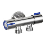 1Pc Bathroom Faucet Double Handle Dual Control Nozzle Single Cold Spray Gun Faucet Stainless Steel Toilet Faucet