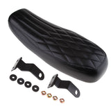Black Seat Seat  Sattle For Cafe Racer  CB Suzuki GS Parts