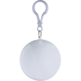 Portable Raincoat Ball Women Men Outdoor Rainwear Waterproof Disposable Camping Hooded Ponchos Plastic Keyring Ball Rain Cover