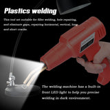 100W Plastics Welding Machine Panel Crack Repair Kit Thermal Cutting Hot Stapler Plastics Hole Repairing Tool with 4 Boxs Staple