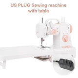 INNE Electric Sewing Machine Mini Small Portable Multifunctional Household Pedal Handmade Repair With Night Light For Beginners