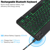 RGB Bluetooth Keyboard And Mouse Set Russian Spainish Wireless Keyboard Mouse Combo Rechargeable RGB Mouse For ipad Laptop