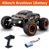HBX 16889 1/16 2.4G RC Car 4WD 45km/h Brushless RC Car with LED Light Electric Off-Road Truck RTR Model VS 9125