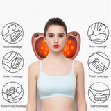 8/18 Heads Multifunctional Cervical Massage Pillow Smart Electric Neck Shoulder Body Massager Hot Compress Car Home Neck Massage