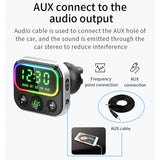 Dual USB Fast Charger Car Kit MP3 Player Card Music Car Charger Bluetooth-compatible Transmitter MP3 Player