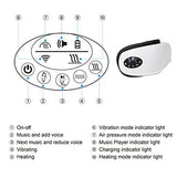 Electric Air Pressure Heating Eye Massager Glasses Wireless Rechargeable Eye Face Fatigue Stress Relief Dark Circle Removal