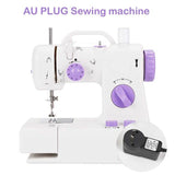 INNE Electric Sewing Machine Mini Small Portable Multifunctional Household Pedal Handmade Repair With Night Light For Beginners