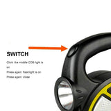 30W Portable Mini Flashlight COB Work Light Mini Handheld Lantern Outdoor Emergency Light (Excluding Battery)