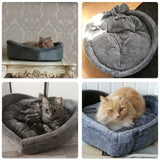 Cat Bed Heart-shaped Pet Bed For Cats Dogs Cotton Velvet Soft Kitty Puppy Sleeping Beds Kennel Warm Pet Nest Cat Accessories