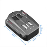 YASOKRO V9 Vehicle Radar Detector (English/Russian ) 360 Degree Car Trucker Speed Sensor Voice Alert Warning 16 Band LED Display