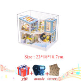 Different Styles of Doll House Furniture Diy Miniature 3D Wooden Miniaturas Dollhouse Toys For Children Birthday Gifts