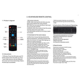 MX3-M Remote Control 2.4G Intelligent Voice Infrared Flying Mouse Button Remote Control for Android Set-Top Boxes TVs