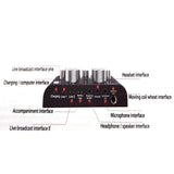 V8 Computer Headset Microphone Home PC External USB Audio Singing KTV Karaoke Voice Chat Sound Card For Mobile Live Broadcast