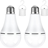 Multifunctional Rechargeable 12W Emergency LED Light Bulbs Bright Outdoor Hanging Lamp Lights for Power Outage Camping Garden