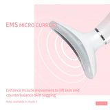 LED Photon Heating Therapy Anti-Wrinkle Neck Lifting Tightening EMS Vibration Massager Face Slimming Double Chin Wrinkle Remover