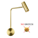 LED Indoor lighting Golden Decor wall lamps 7W with switch for bedroom Bedside Living room Aisle sconces Luminaire Minimalist