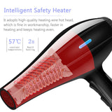 Powerful Professional Salon Hair Dryer Blow Dryer Electric Hairdryer Hot/Cold Wind with Air Collecting Nozzle D40