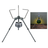 Camping Stove Rack with Adapter Windproof Pot Rack Camping Stove Stand Bracket Holder Stove Support for Camping Hiking Picnic