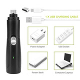 Rechargeable Pet Dog Nail Clippers Painless Dog Nail Grinders USB Charging Cat Paws Cutter for Nail Grooming Trimmer Tools