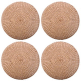 4X 40Cm Tatami Cushion Round Straw Weave Handmade Pillow Floor Yoga Chair Seat Mat