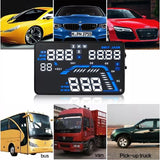 DP-LANJIE Q7 GPS Auto HUD Speedometers Overspeed Head Up Display Car Accessories Display Windshield Projector Cigarette lighter
