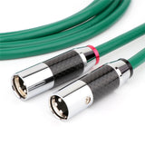 1Pair Mcintosh Silver Plated XLR Balanced Cable HiFi Audio Line with Carbon Fiber XLR Plug