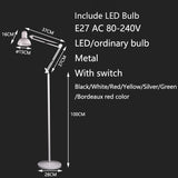 Modern Nordic minimalist wrought iron adjustable floor lamp E27 220V lights living room bedroom kitchen living room study hotel