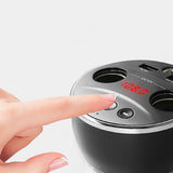 Car Charger Display Voltage 2 USB Car -DC Power Adapter Plug Cup Cigarette Lighter Splitter For Car Hands Free MP3 Player