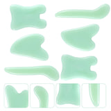 6pcs Tools Face Scraping Board Natural Jade Guasha Board