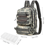 Fishing Tackle Backpack w 4Trays Storage Bag Outdoor Shoulder Backpack Waterproof Fish Gear Bags w 4 Tackle Box Fishing Gear Bag