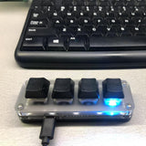 Mini Mechanical Gaming Keypad, USB Wired RGB Backlit Macro Programmable Keys Hot Swap Portable Standard Keyboard for Windows