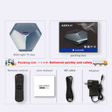 4GB 128GB A95X F4 Amlogic S905X4 RGB Light Smart TV Box Android 10 4G 64GB Support Dual Wifi 8K Youtube Media Player A95XF4 2GB