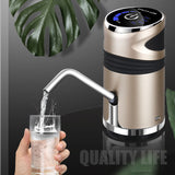 Wireless Automatic Electric Water Pump USB Charging Button Dispenser Gallon Bottle Drinking Switch for Water Pumping Device