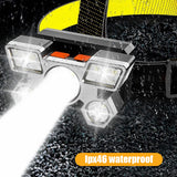 350LM LED Headlamp USB Rechargeable Waterproof Outdoor Fishing Headlight Portable Camping Light Head Horch Hiking Accessories
