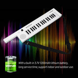 37-Key Electronic Keyboard Piano Guitar-Shaped Children's Piano with Shoulder Strap Mini Microphone Audio &amp; Headphone Jack