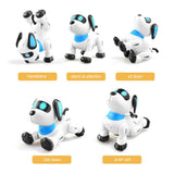 Electronic Animal Pets Remote Control Robot Dog Toys Robotic Stunt Puppy Toys Music Song Programmable Toy For Kids Birthday Gift