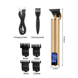 3 Modes Men Professional Electric Hair Clippers LCD Display T-Outliner Blade Hair Trimmer USB Rechargeable Hair Cutting Machine