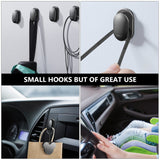 4Pcs Practical Professional Useful Durable Car Hook Hook Hanger Sticky Hook for Home Automobile